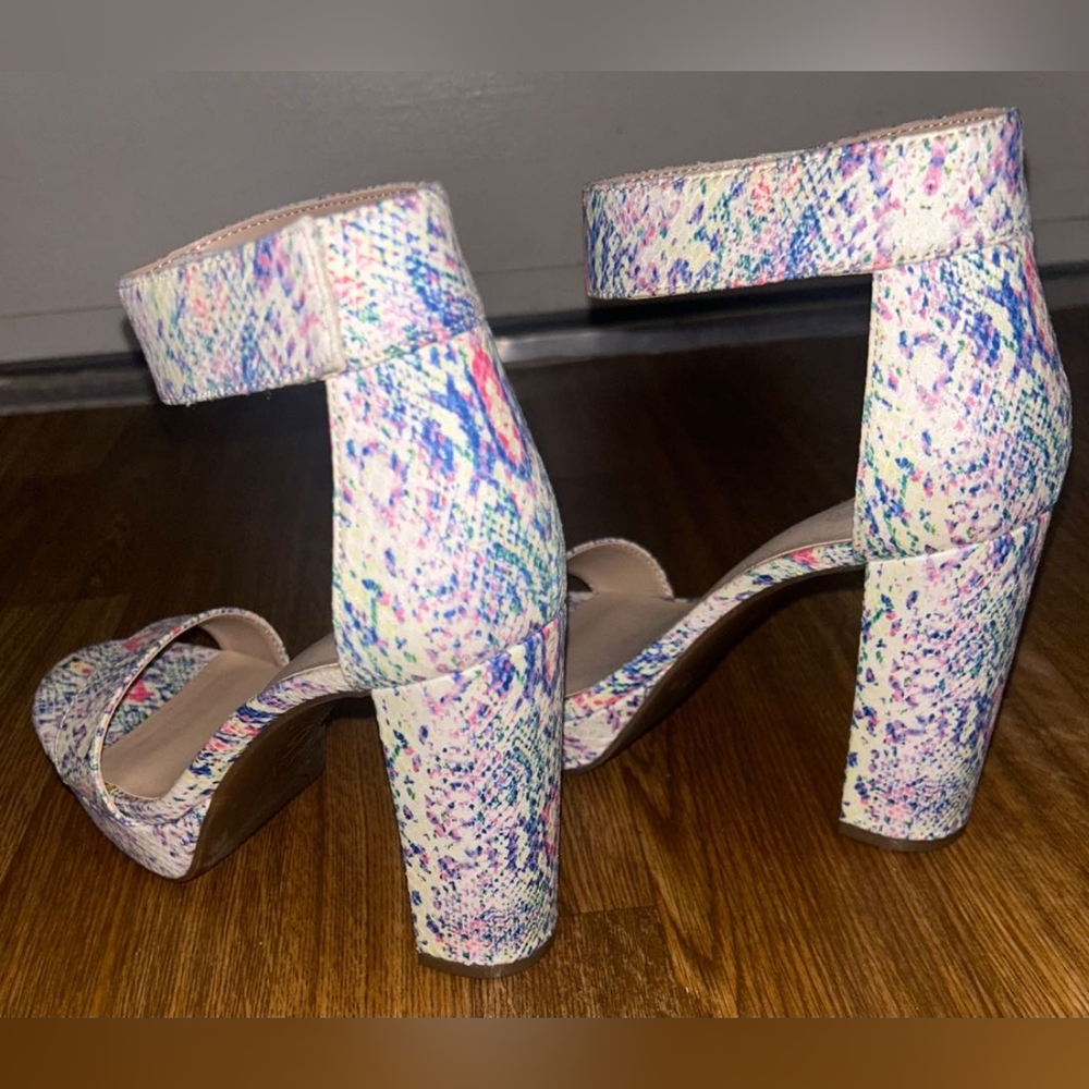 Colorful Splatter Heels - Picture 5 of 14